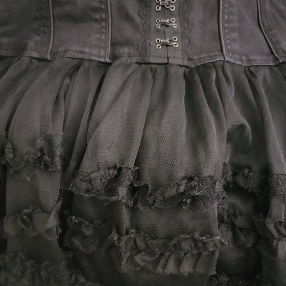 Vintage Tripp NYC Corset Tutu Dress Black Large - Picture 4 of 6